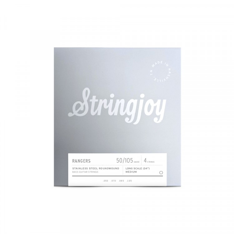 Stringjoy RANGERS Long Scale 50-105 不銹鋼纏繞 4弦電貝斯套弦 STRSJ-RA50105LS